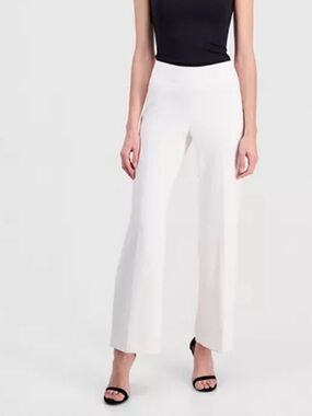 Anne Klein Women's High-Rise Wide-Leg Pull On Pants